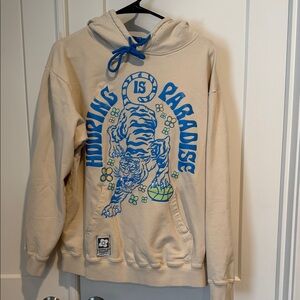 Hooping is Paradise Beige Hoodie